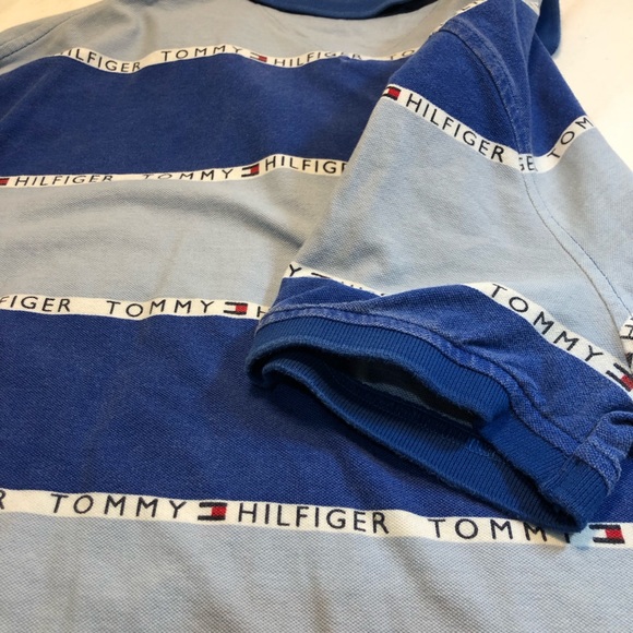 Tommy Hilfiger Polo Men’s Large blue custom fit - Picture 10 of 13